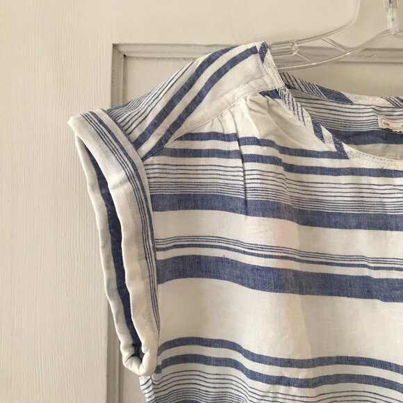 Gap | Multi-Stripe Linen T-Shirt Dress - Picture 3 of 11
